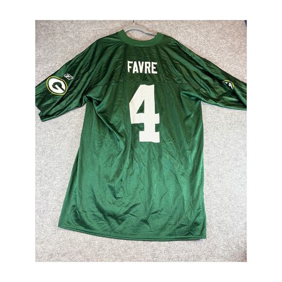 Vintage Y2K Green Bay Packers Brett Favre NFL Football Jersey Mens XL Green NWT - Picture 4 of 6